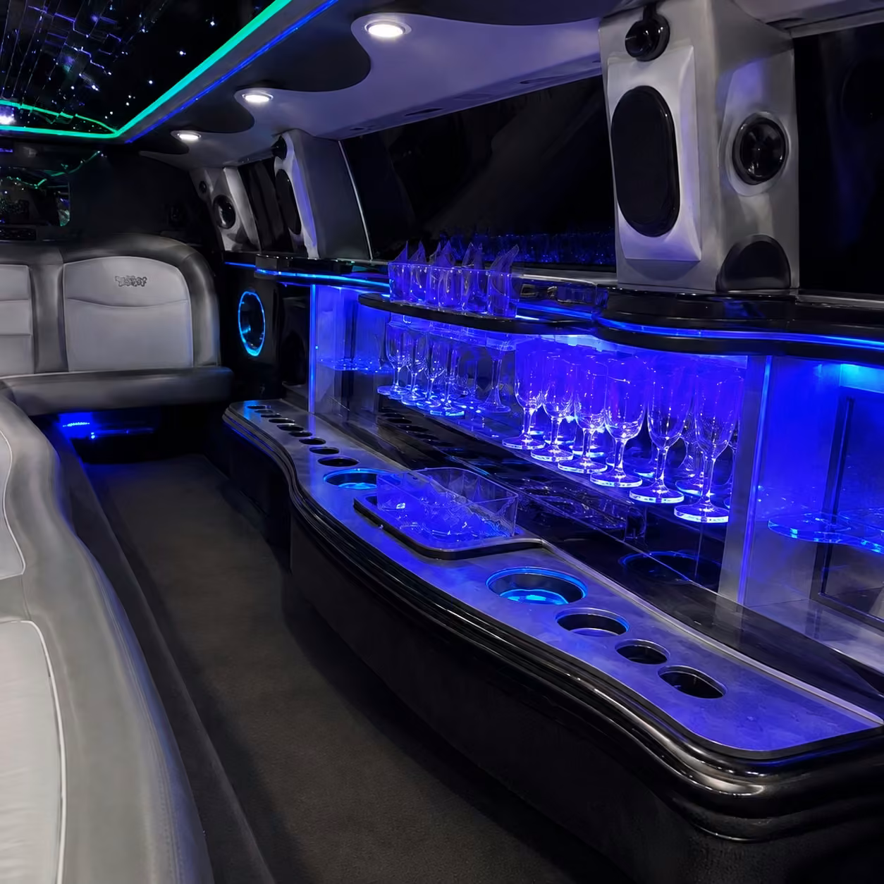 chrysler 300 limo interior